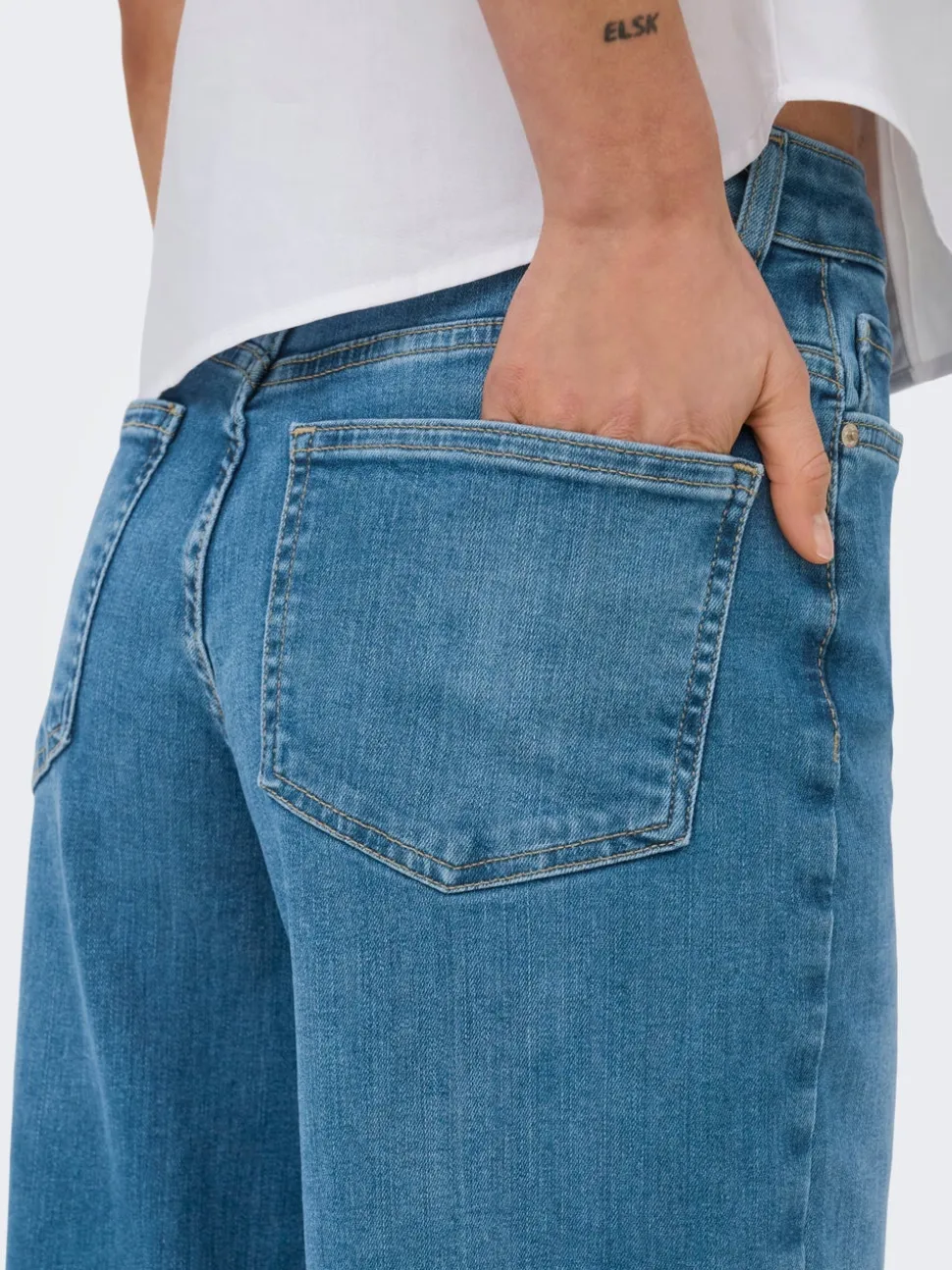 ONLMADISON Vita alta Wide Leg Fit Jeans