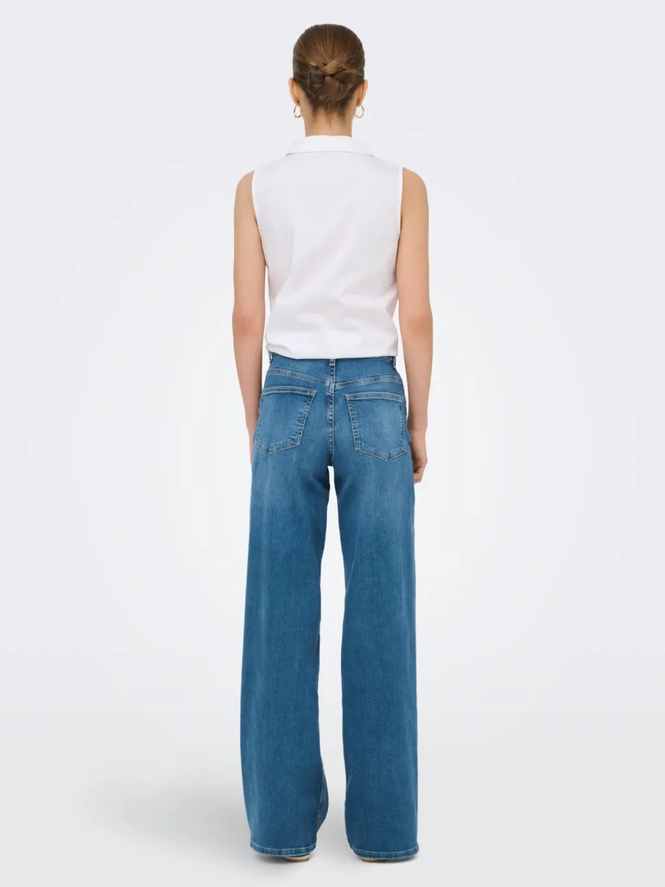 ONLMADISON Vita alta Wide Leg Fit Jeans
