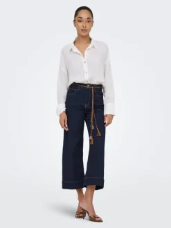 ONLMADISON Vita alta Wide Leg Fit Cropped Jeans
