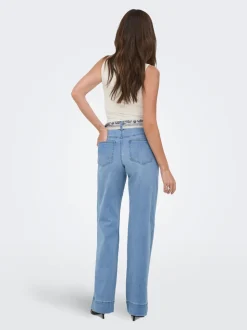 ONLMADISON Vita alta Wide Leg Fit Jeans
