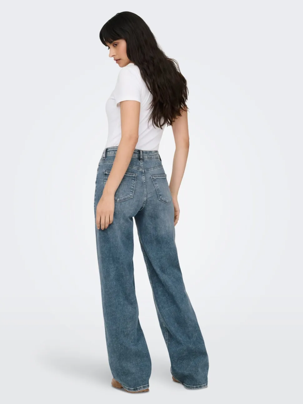 ONLMADISON Vita alta Wide Leg Fit Jeans