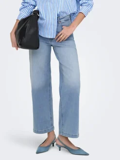 ONLMADISON Vita alta Wide Leg Fit Cropped Jeans