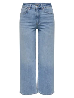 ONLMADISON Vita alta Wide Leg Fit Cropped Jeans