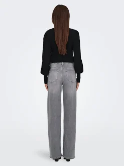 ONLMADISON Vita alta Wide Leg Fit Jeans