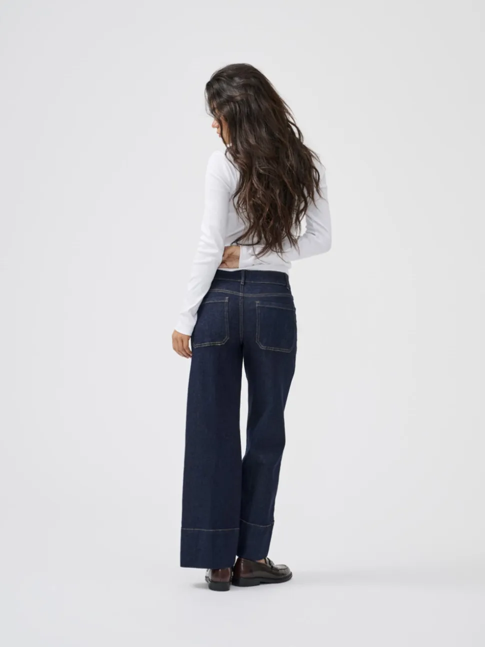 ONLMADISON Vita alta Wide Leg Fit Cropped Jeans