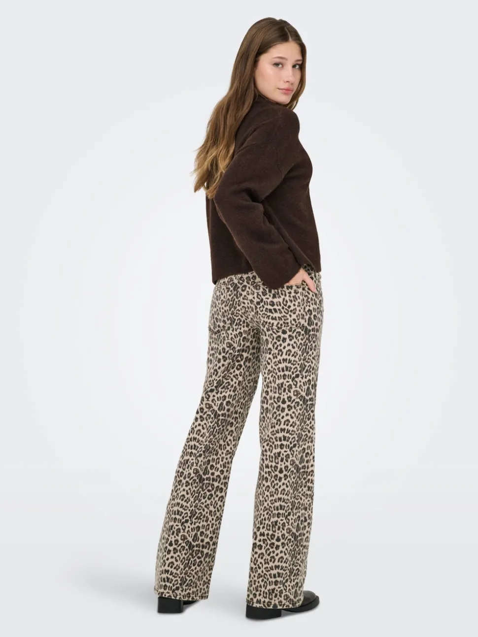 ONLMADISON Vita alta Wide Leg Fit Jeans