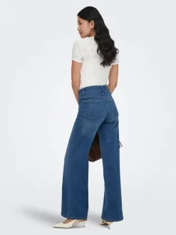 ONLMADISON Vita alta Wide Leg Fit Jeans