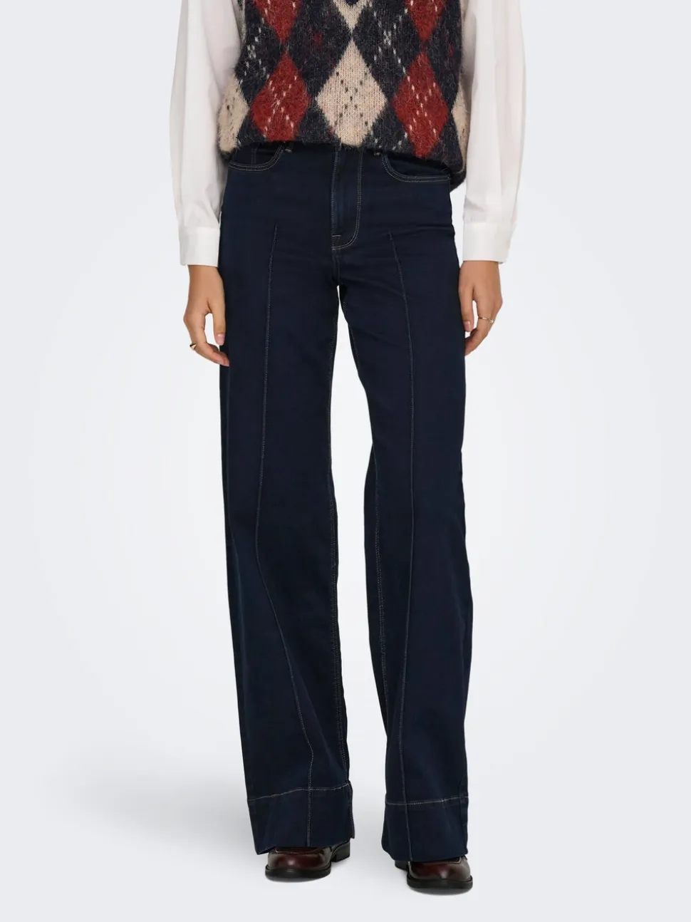 ONLMADISON Vita alta Wide Leg Fit Jeans
