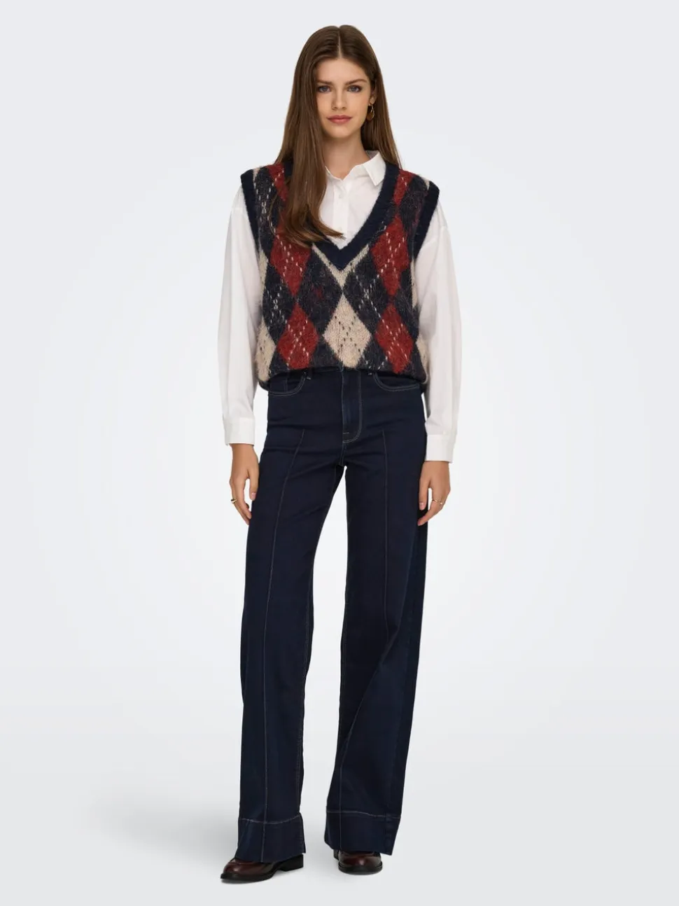 ONLMADISON Vita alta Wide Leg Fit Jeans