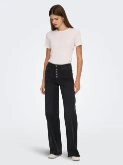 ONLMADISON Vita alta Wide Leg Fit Jeans