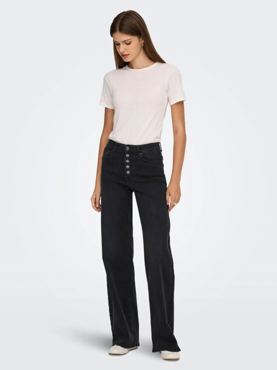ONLMADISON Vita alta Wide Leg Fit Jeans