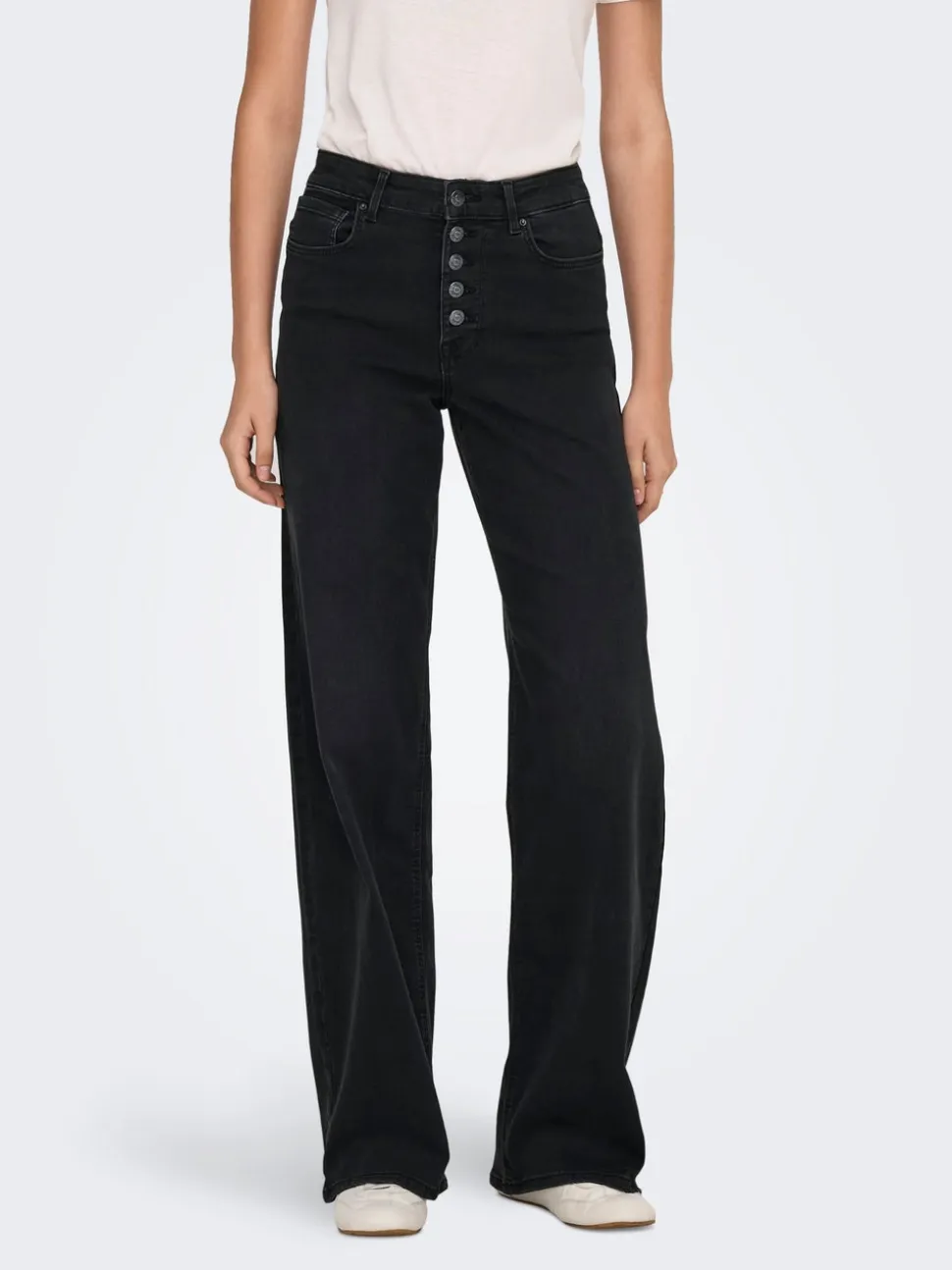 ONLMADISON Vita alta Wide Leg Fit Jeans