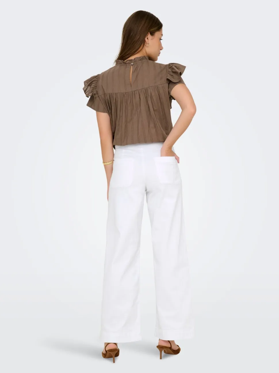 ONLMADISON Vita alta Wide Leg Fit Jeans