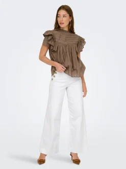 ONLMADISON Vita alta Wide Leg Fit Jeans