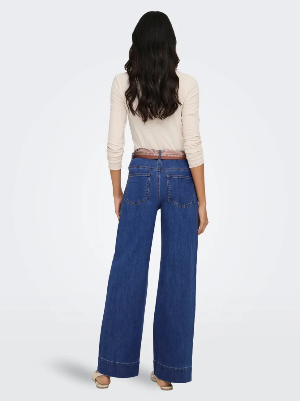 ONLMADISON Vita alta Wide Leg Fit Jeans