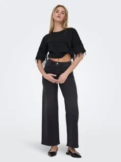 ONLMADISON Vita alta Wide Leg Fit Jeans