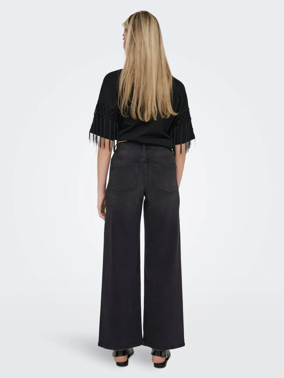 ONLMADISON Vita alta Wide Leg Fit Jeans