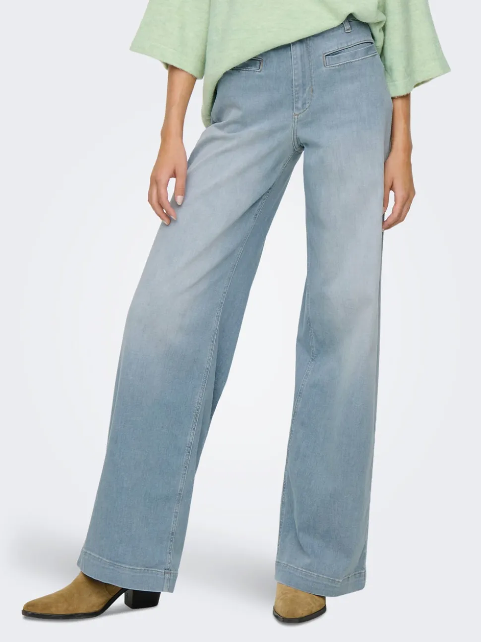 ONLMADISON Vita alta Wide Leg Fit Jeans