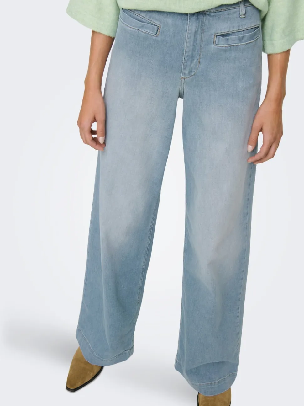ONLMADISON Vita alta Wide Leg Fit Jeans