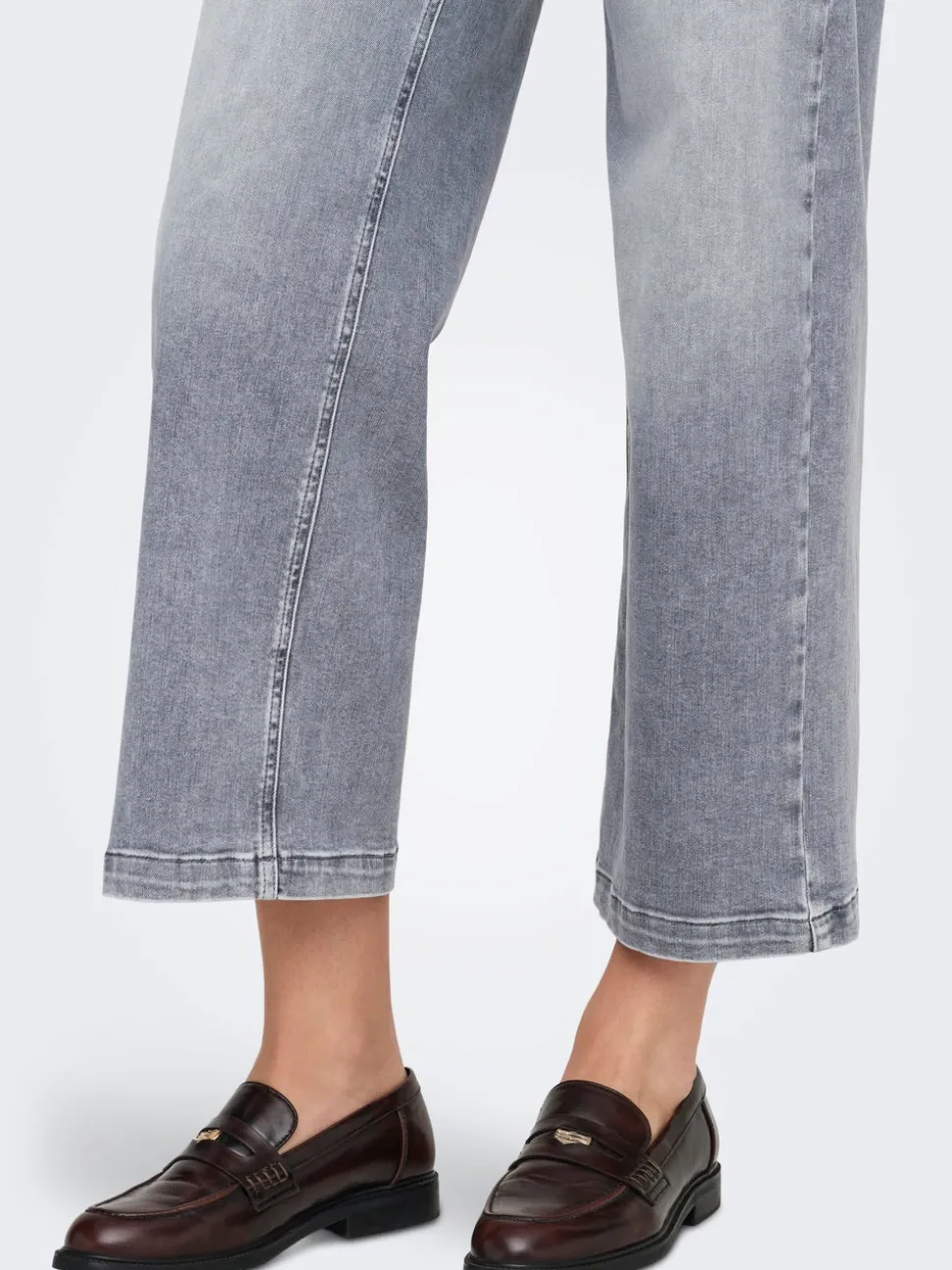 ONLMADISON Vita alta Wide Leg Fit Cropped Jeans