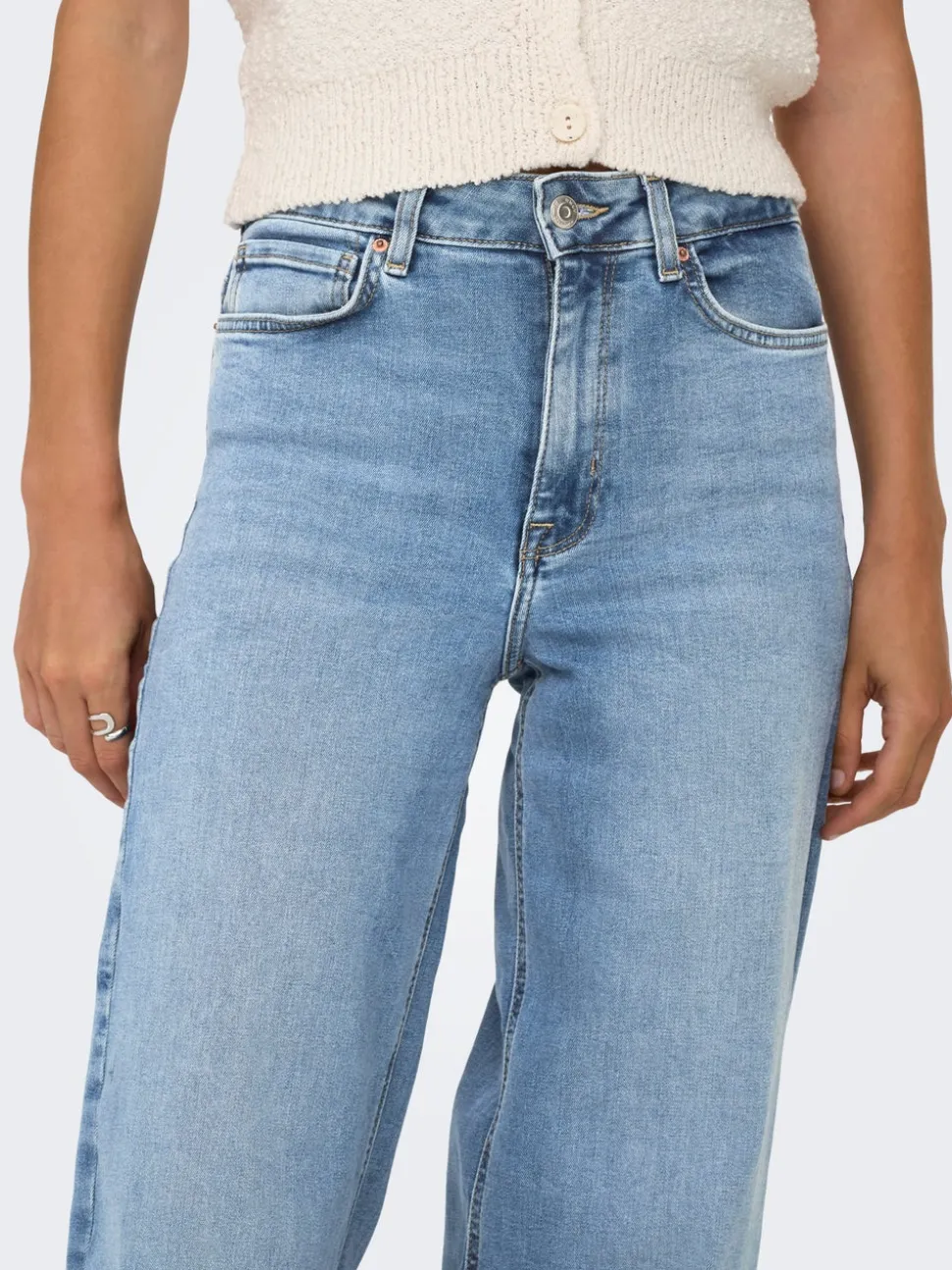 ONLMADISON Vita alta Wide Leg Fit Jeans