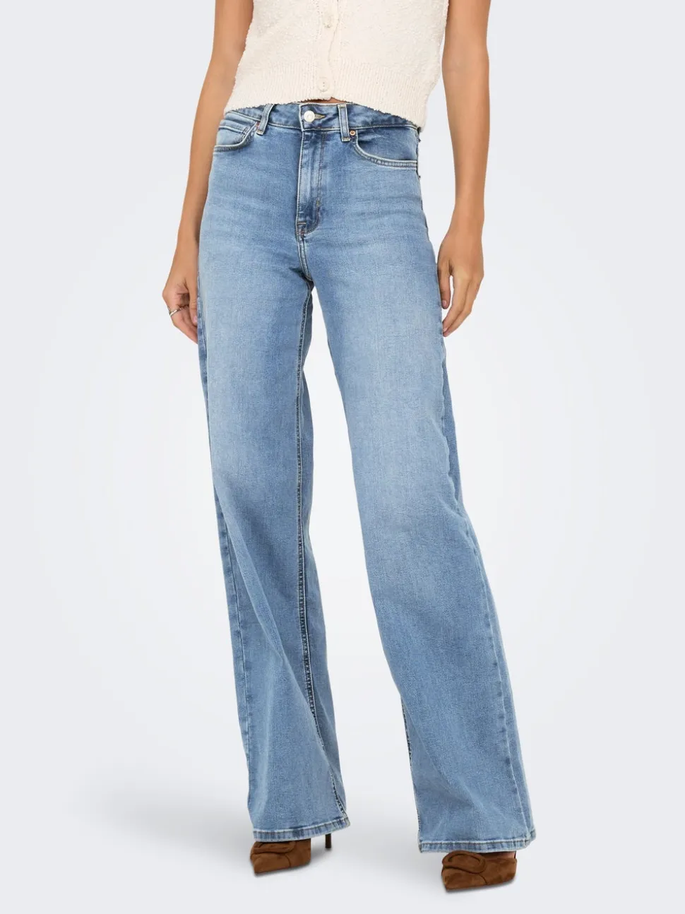 ONLMADISON Vita alta Wide Leg Fit Jeans