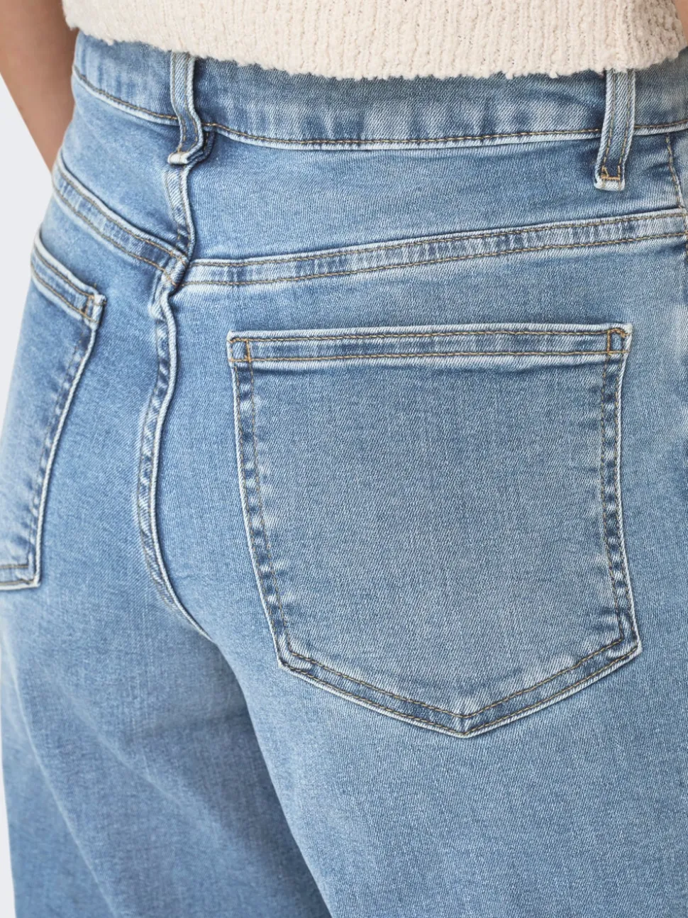 ONLMADISON Vita alta Wide Leg Fit Jeans