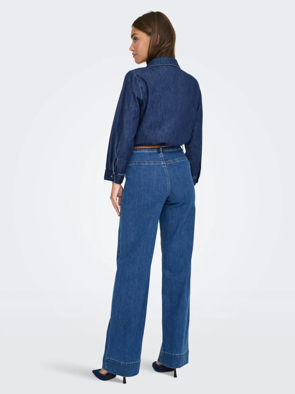 ONLMADISON Vita alta Wide Leg Fit Jeans