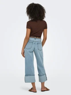 ONLMADISON Vita alta Wide Leg Fit Jeans
