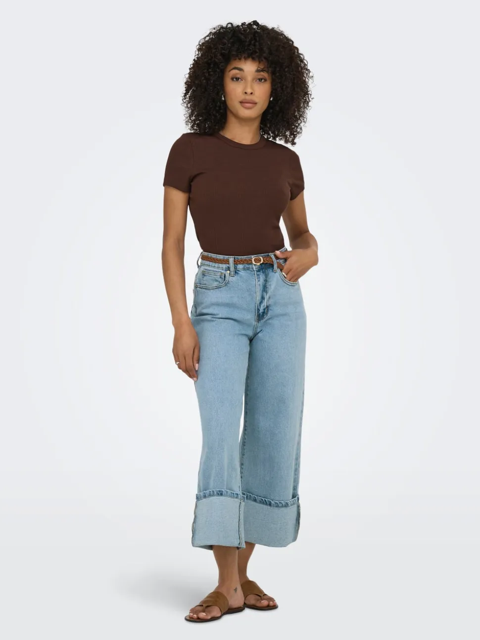 ONLMADISON Vita alta Wide Leg Fit Jeans