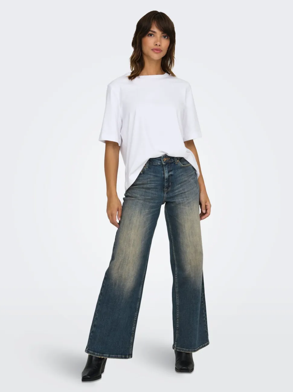 ONLMADISON Vita alta Wide Leg Fit Jeans