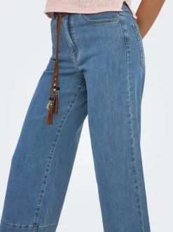ONLMADISON Vita alta Wide Leg Fit Cropped Jeans