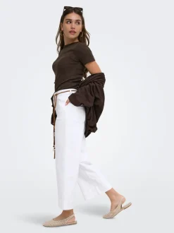 ONLMADISON Vita alta Wide Leg Fit Cropped Jeans