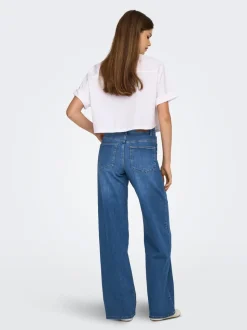 ONLMADISON Vita alta Wide Leg Fit Jeans