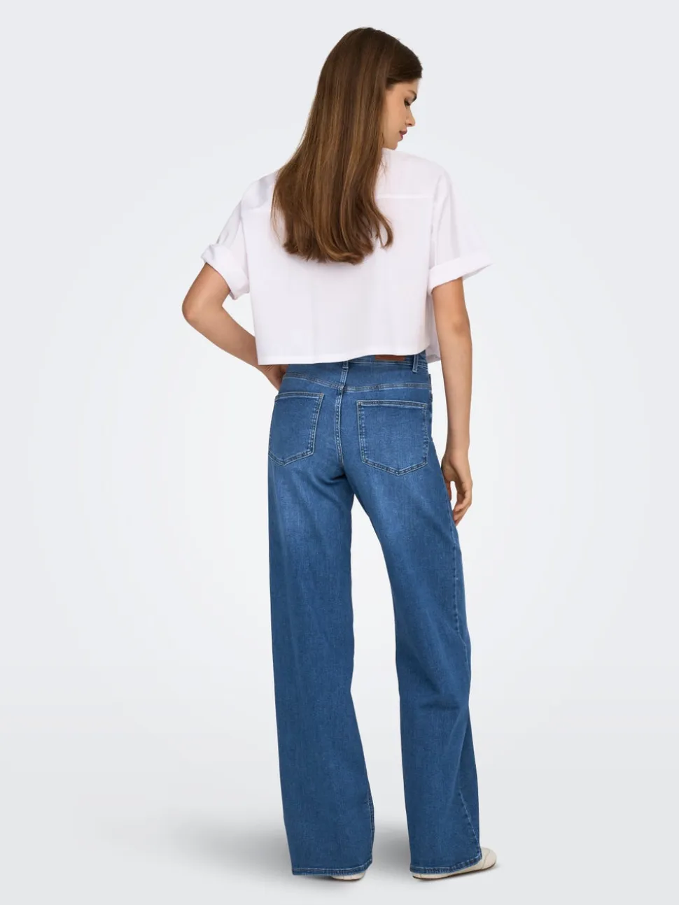 ONLMADISON Vita alta Wide Leg Fit Jeans