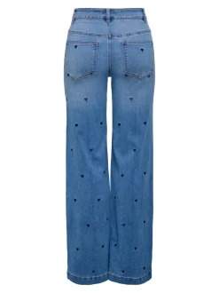ONLMADISON-ROYAL Vita alta Wide Leg Fit Jeans