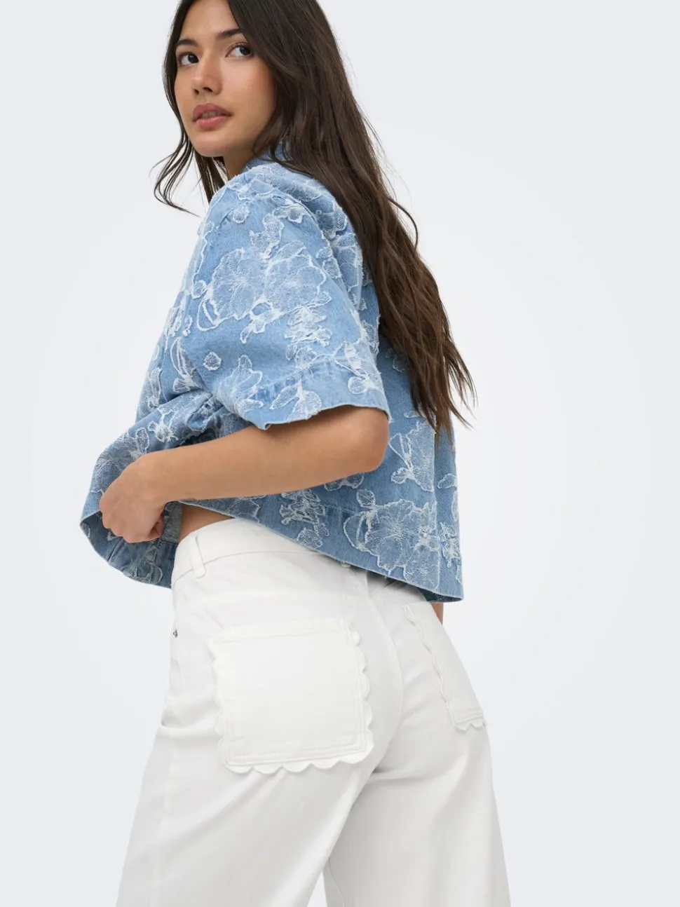 ONLMADISON-SILLE Vita alta Wide Leg Fit Jeans