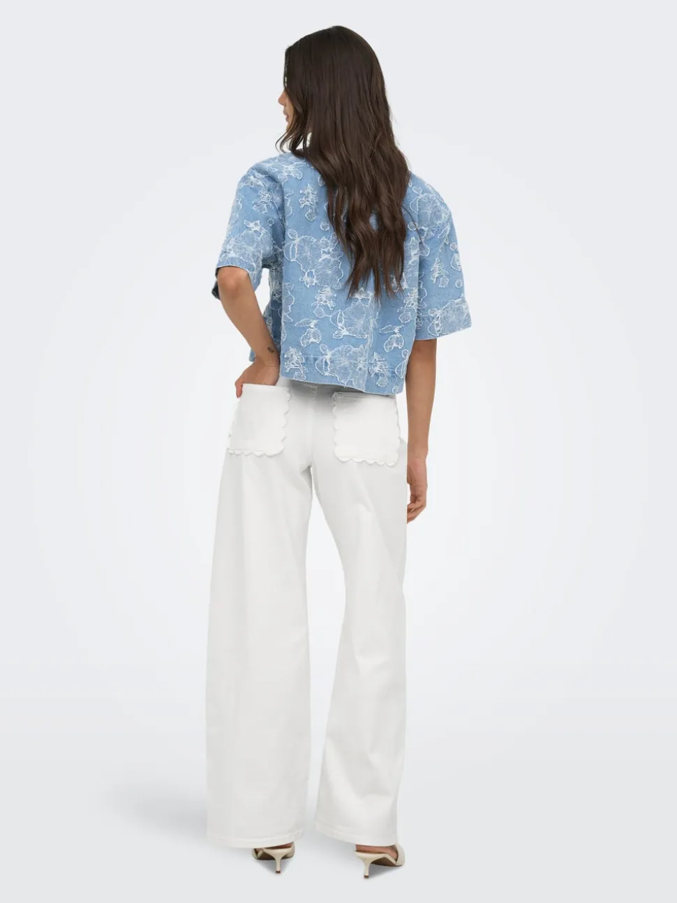ONLMADISON-SILLE Vita alta Wide Leg Fit Jeans