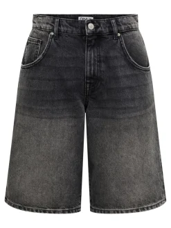 ONLMATE Vita media Baggy Fit Bermuda in jeans
