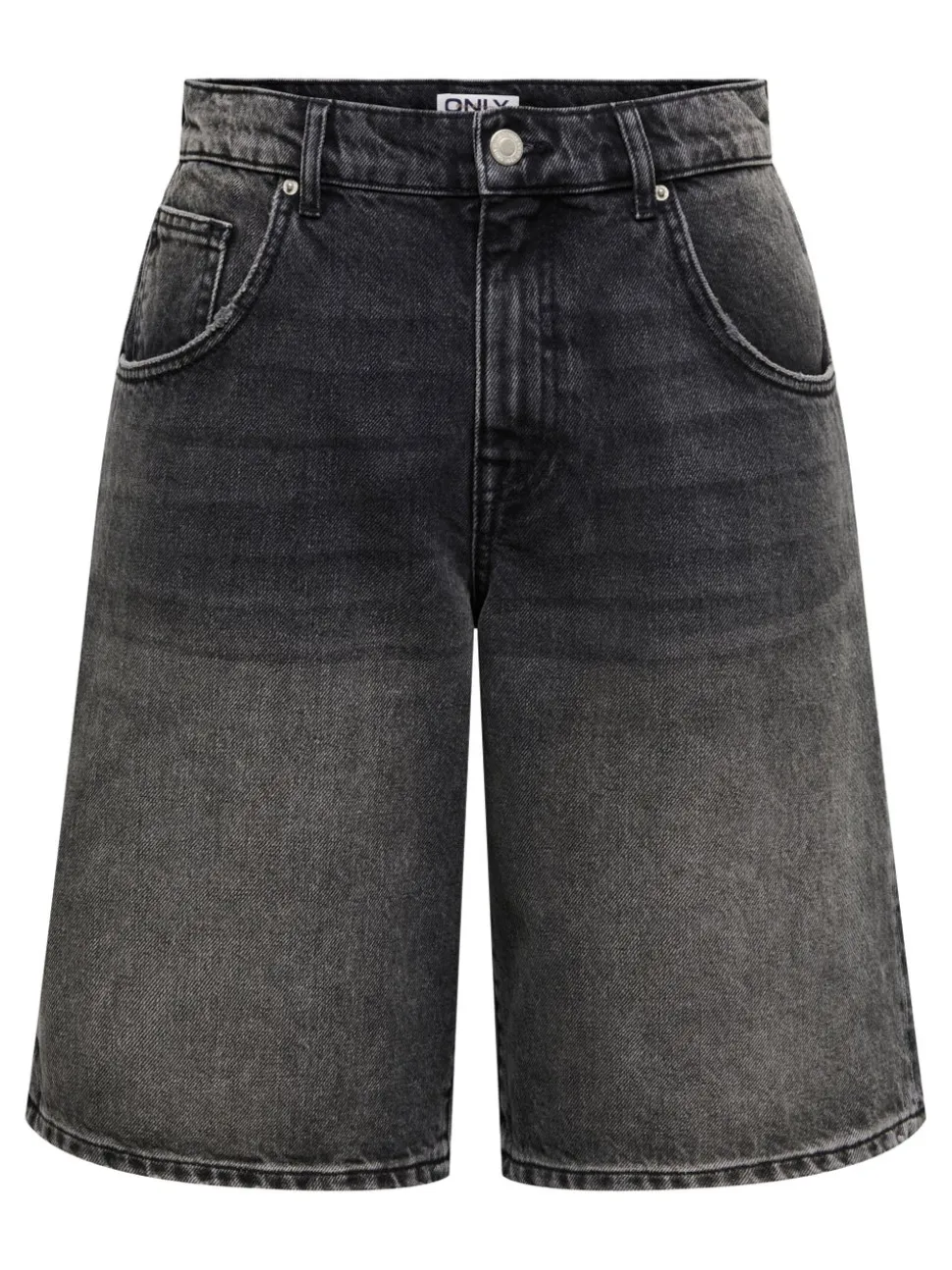 ONLMATE Vita media Baggy Fit Bermuda in jeans