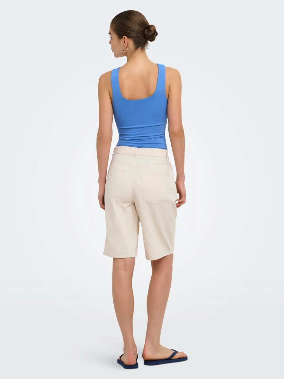 ONLMATE-SILLA Loose Fit Bermuda in jeans