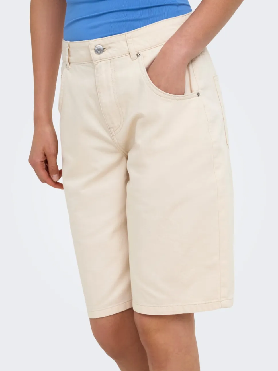 ONLMATE-SILLA Loose Fit Bermuda in jeans