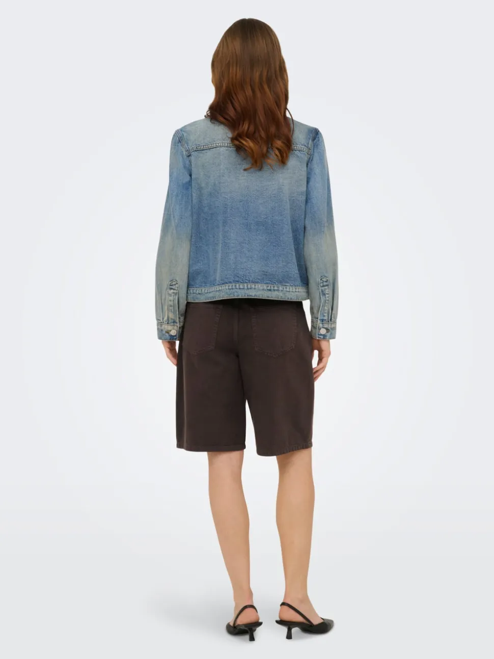 ONLMATE-SILLA Loose Fit Bermuda in jeans