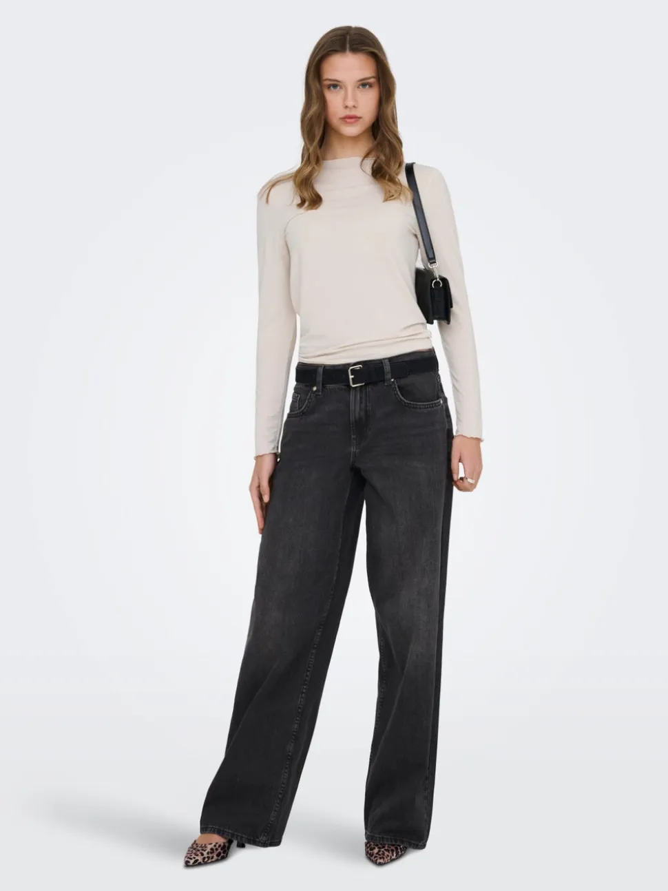 ONLMAYA Vita media Wide Leg Fit Jeans
