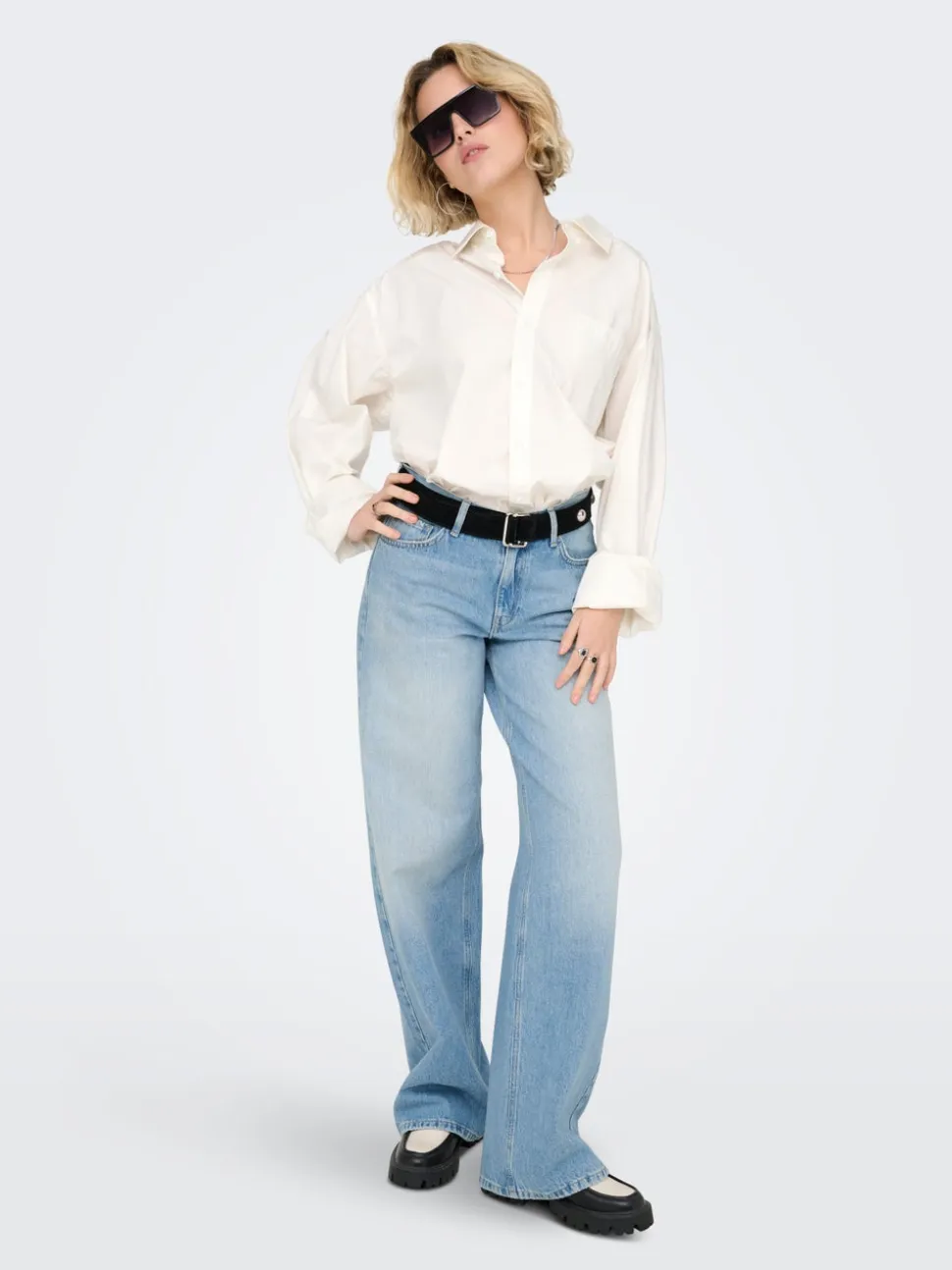 ONLMAYA Vita media Wide Leg Fit Jeans