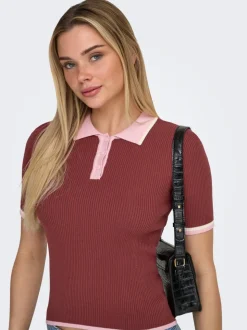 ONLMEDDI Capo in maglia con colletto polo