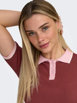 ONLMEDDI Capo in maglia con colletto polo