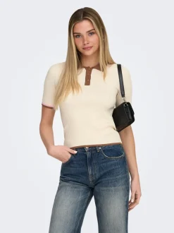ONLMEDDI Capo in maglia con colletto polo