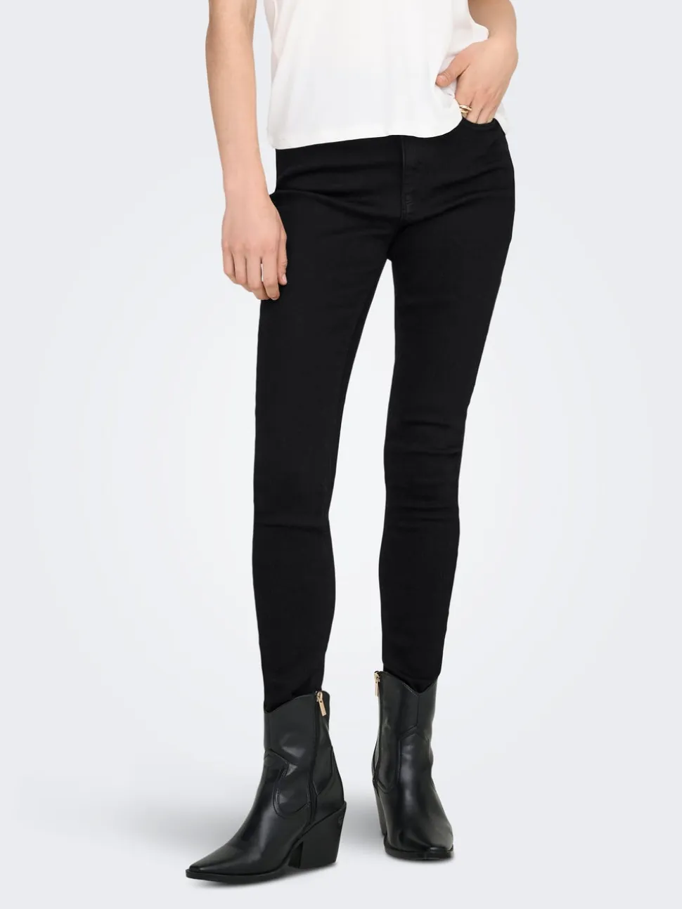 ONLMILA Vita alta Skinny Fit Lunghezza alla caviglia Jeans
