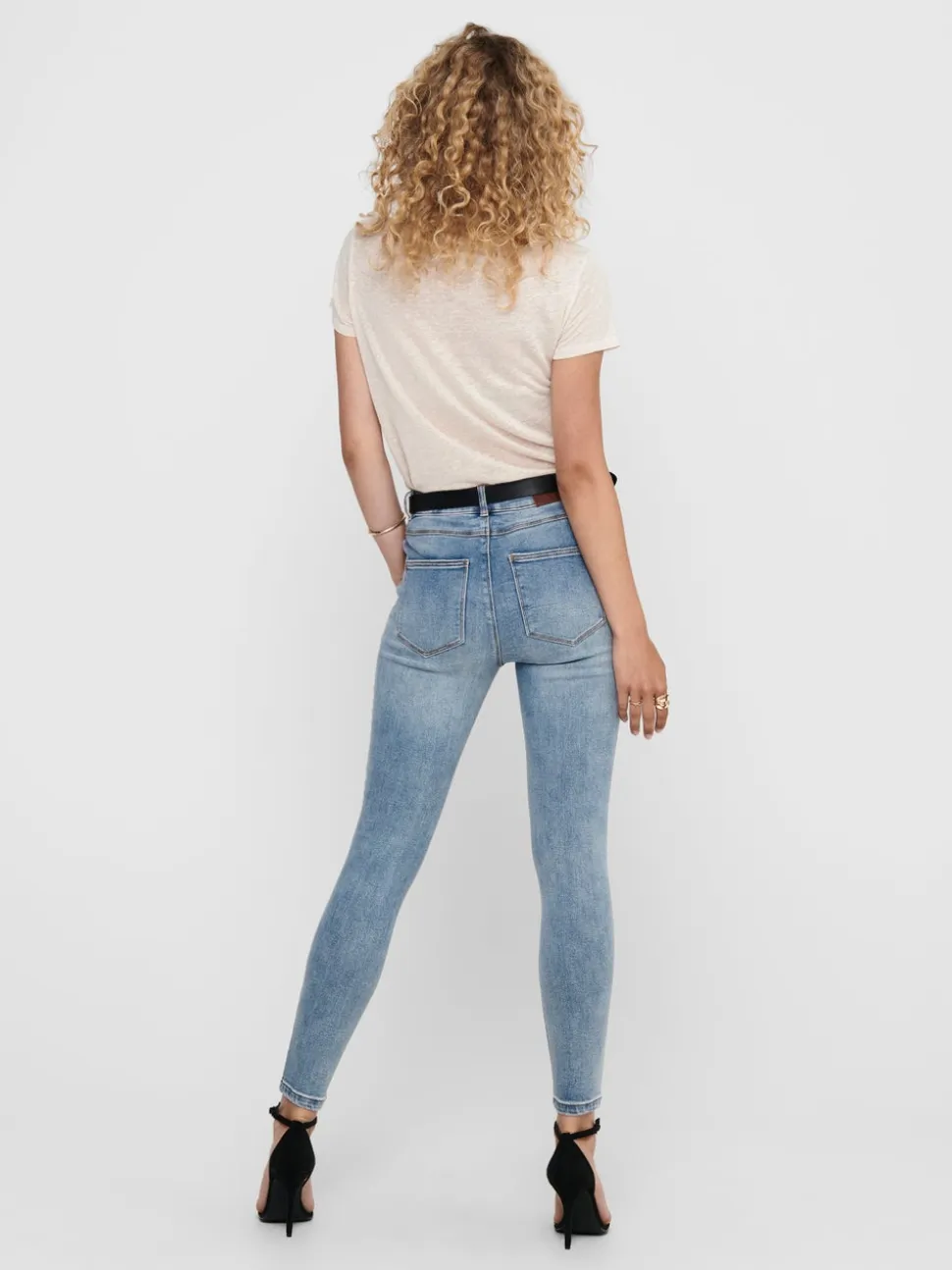 ONLMILA Vita alta Skinny Fit Lunghezza alla caviglia Jeans